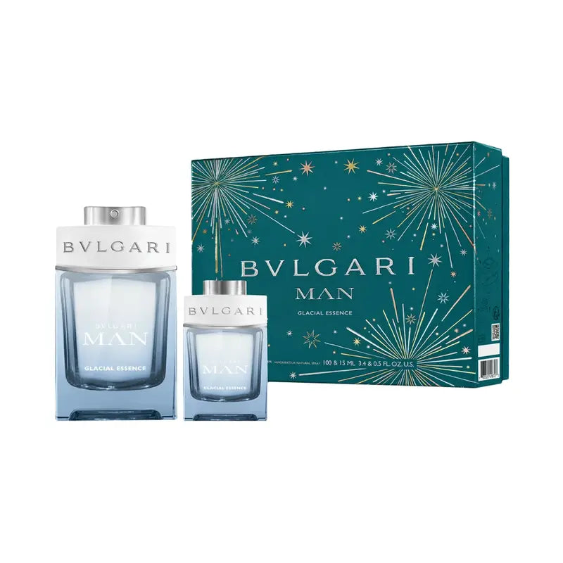 Bvlgari Man Glacial Essence Men EDP Set 100ML + 15ML EDP