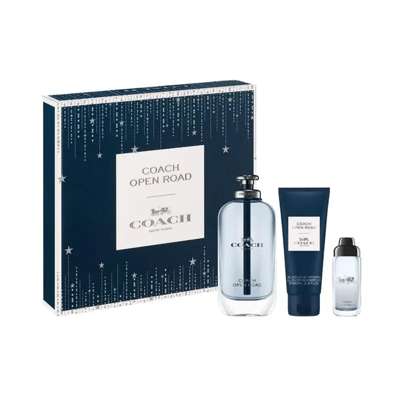 Coach Open Road Men EDT Set 100ML + 15ML + Shower Gel 100ML