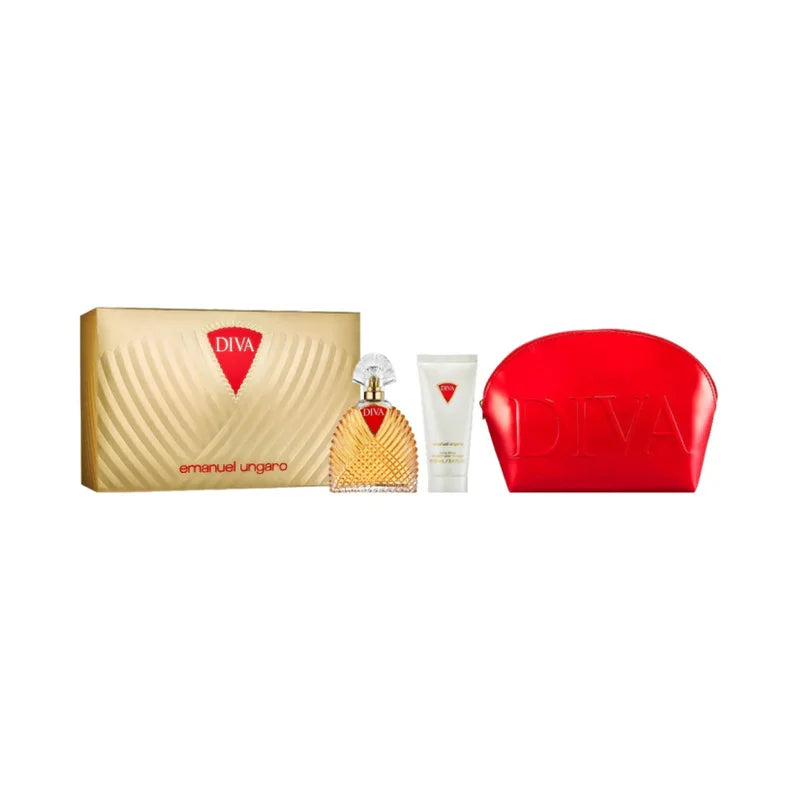Emanuel Ungaro Diva Women EDP Set 100ML + 100ML + Pouch