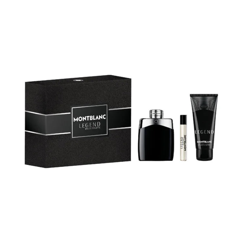 Montblanc Legend Blue Men Travel Set EDP 100ML + 7.5ML EDP + Shower Gel 100ML
