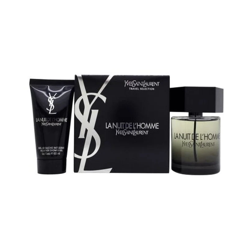 Yves Saint Laurent La Nuit De L’Homme Men EDT Set 100ML + 50ML Shower Gel