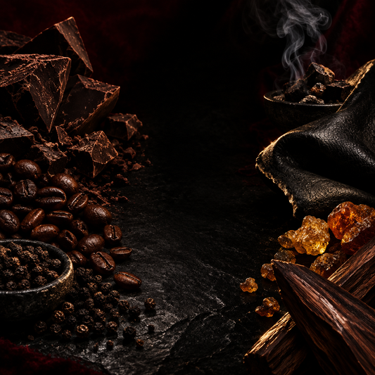 Crime dark gourmand rock-inspired visual