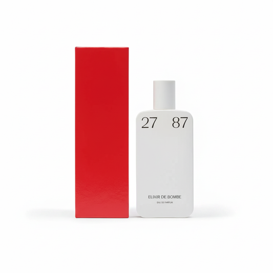 27 87 Perfumes Elixir de Bombe Eau de Parfum bottle and packaging on a white background