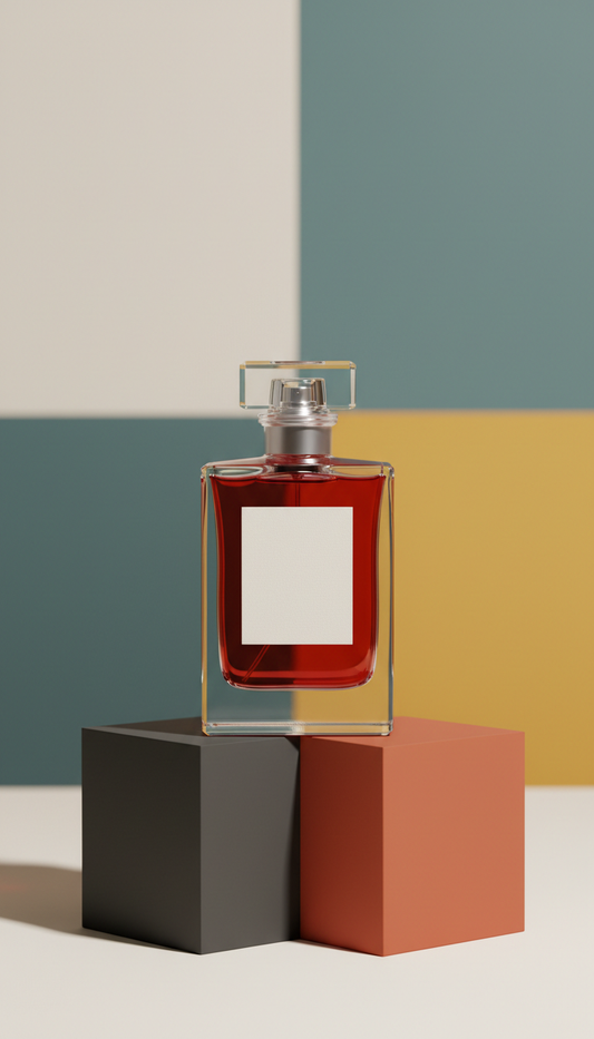Eau de parfum with vermillion spice