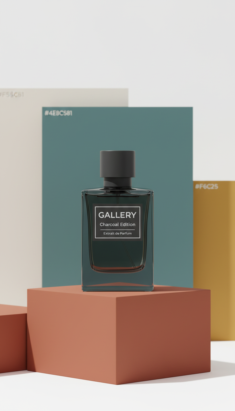 Extrait de parfum with charcoal vetiver base