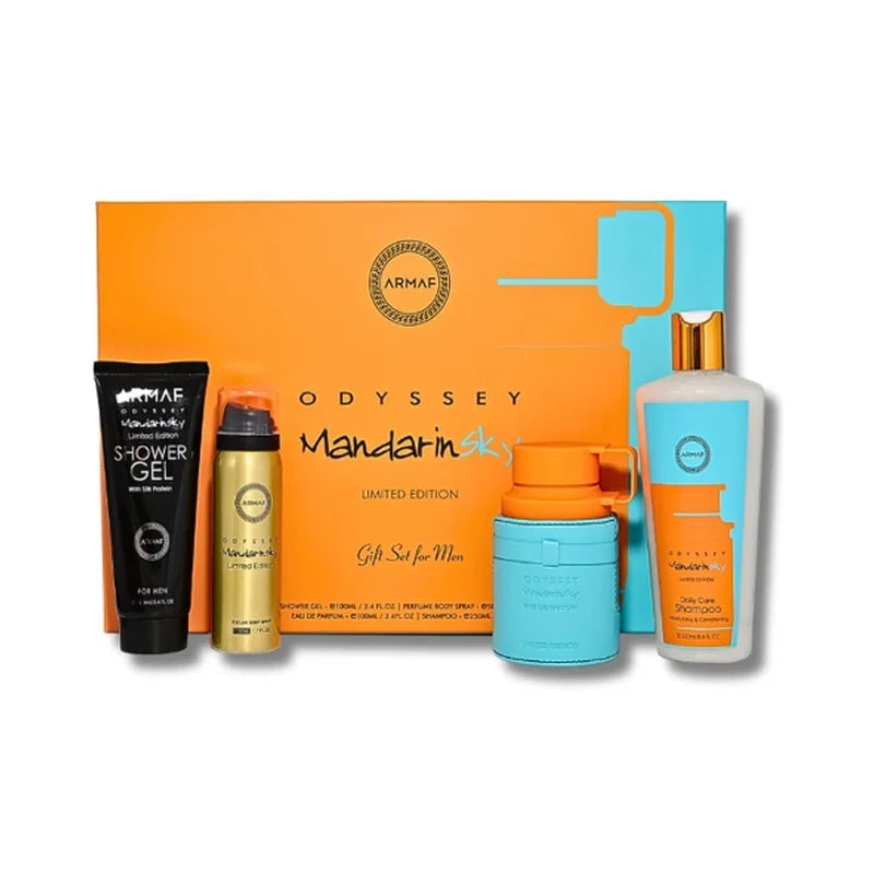 Armaf Odyssey Mandarin Sky Men Limited Set EDP 100ML + Shower Gel 100ML + Body Spray 50ML + Shower Gel 250ML