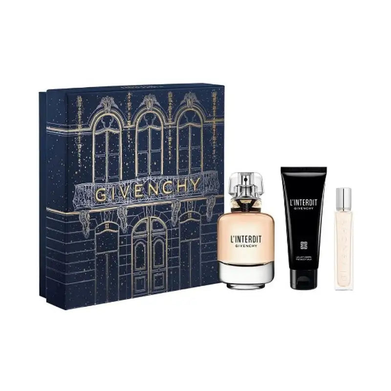 Givenchy L’Interdit Women EDP Set 80ML + Body Lotion 75ML + 12.5ML Mini