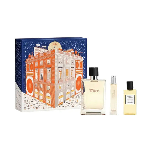 Hermes Terre D’Hermes Men EDT Set 100ML + 15ML + Shower Gel 40ML