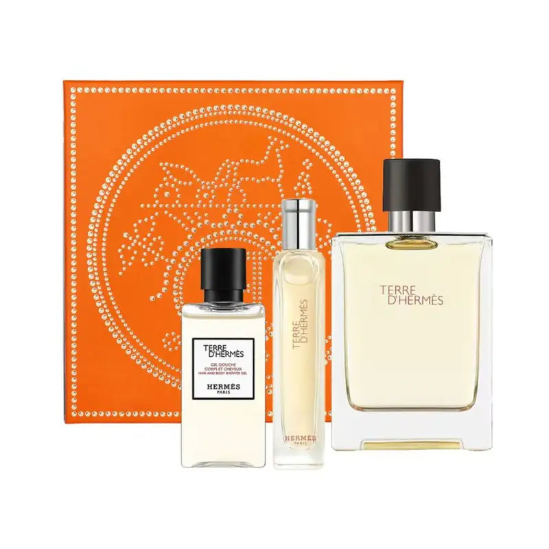 Hermes Terre D’Hermes Parfum 75ML + 15ML + HSG 40ML Set