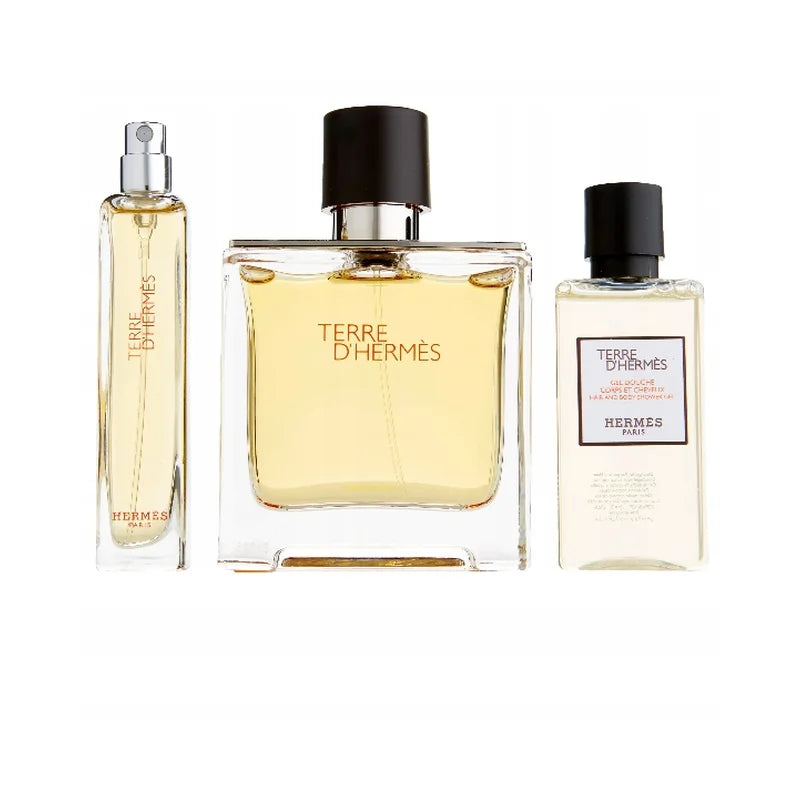 Hermes Terre D’Hermes Parfum 75ML + 15ML + HSG 40ML Set