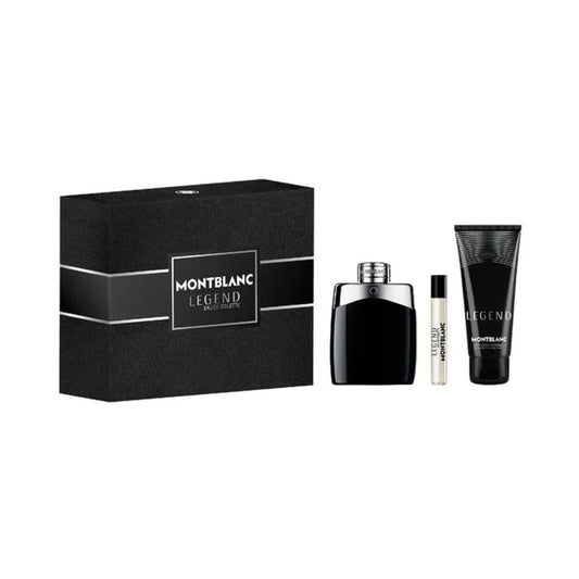 Montblanc Legend Blue Men Travel Set EDP 100ML + 7.5ML EDP + Shower Gel 100ML