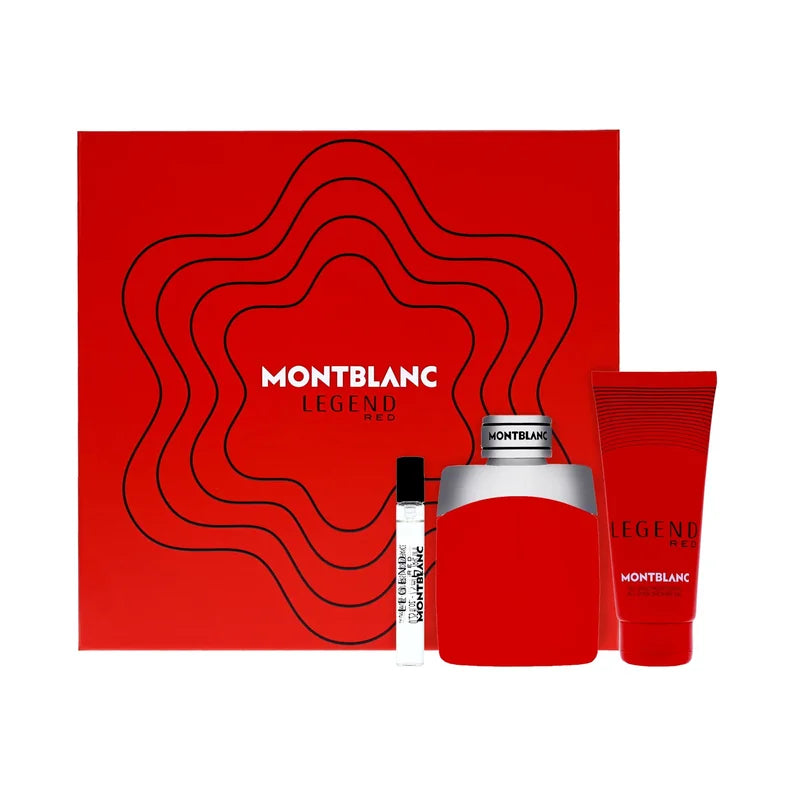 Montblanc Legend Red Men EDP Set 100ML + 7.5ML + Shower Gel 100ML CS