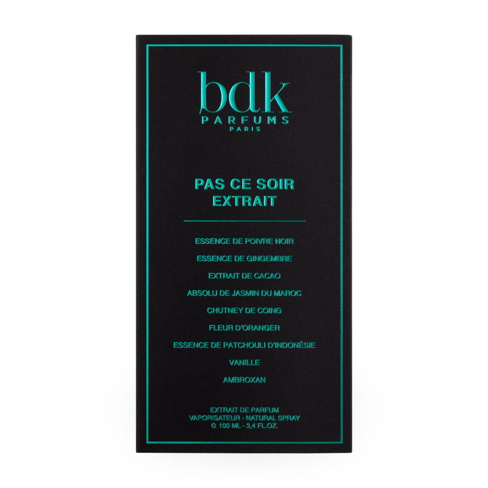 BDK Parfums Pas Ce Soir Unisex Extrait De Parfum