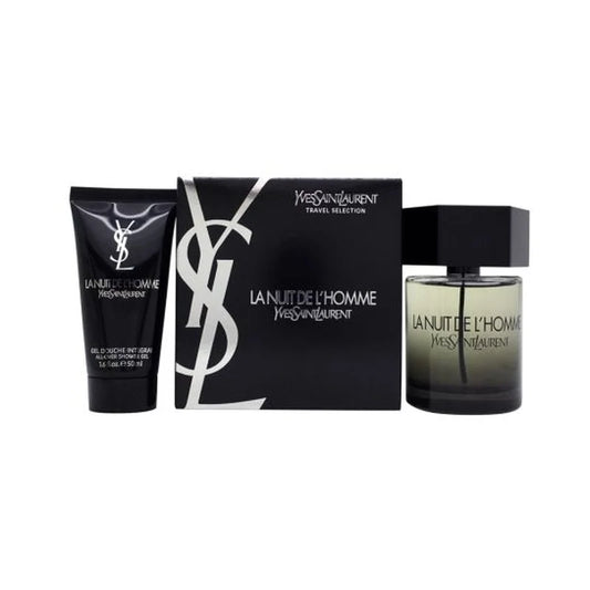 Yves Saint Laurent La Nuit De L’Homme Men EDT Set 100ML + 50ML Shower Gel