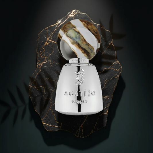 FAUNO Extrait de Parfum 100ml on a premium emerald, black and gold luxury background