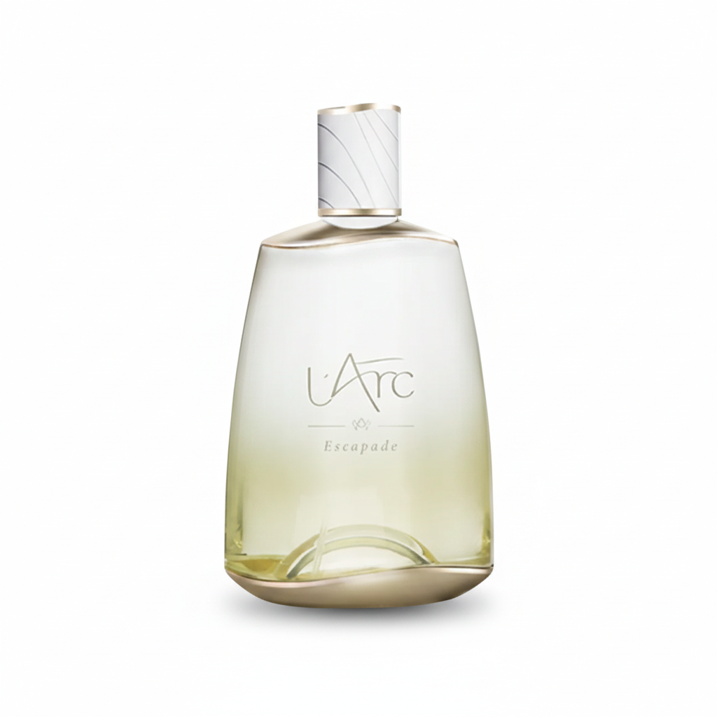 Clear L’Arc Parfums Escapade Eau de Parfum 100ml on a pure white background
